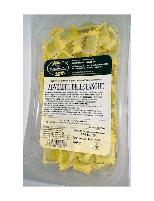 Agnolotti Delle Langhe Gr500 Pastif Vallebelbo