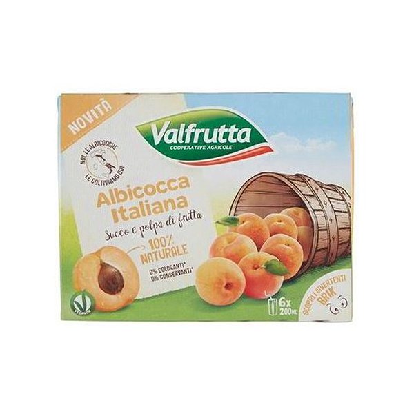 Succhi Albicocca Valfrutta 3x200 Ml Brik