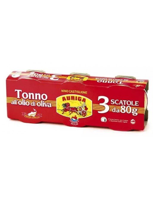 Tonno Auriga Olio Oliva 3x80 Gr