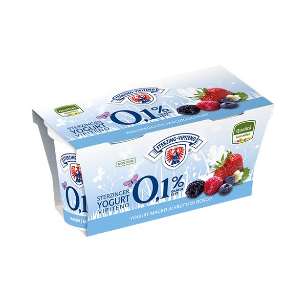 Yogurt Vipiteno Frutti Di Bosco Magro 2x125 Gr