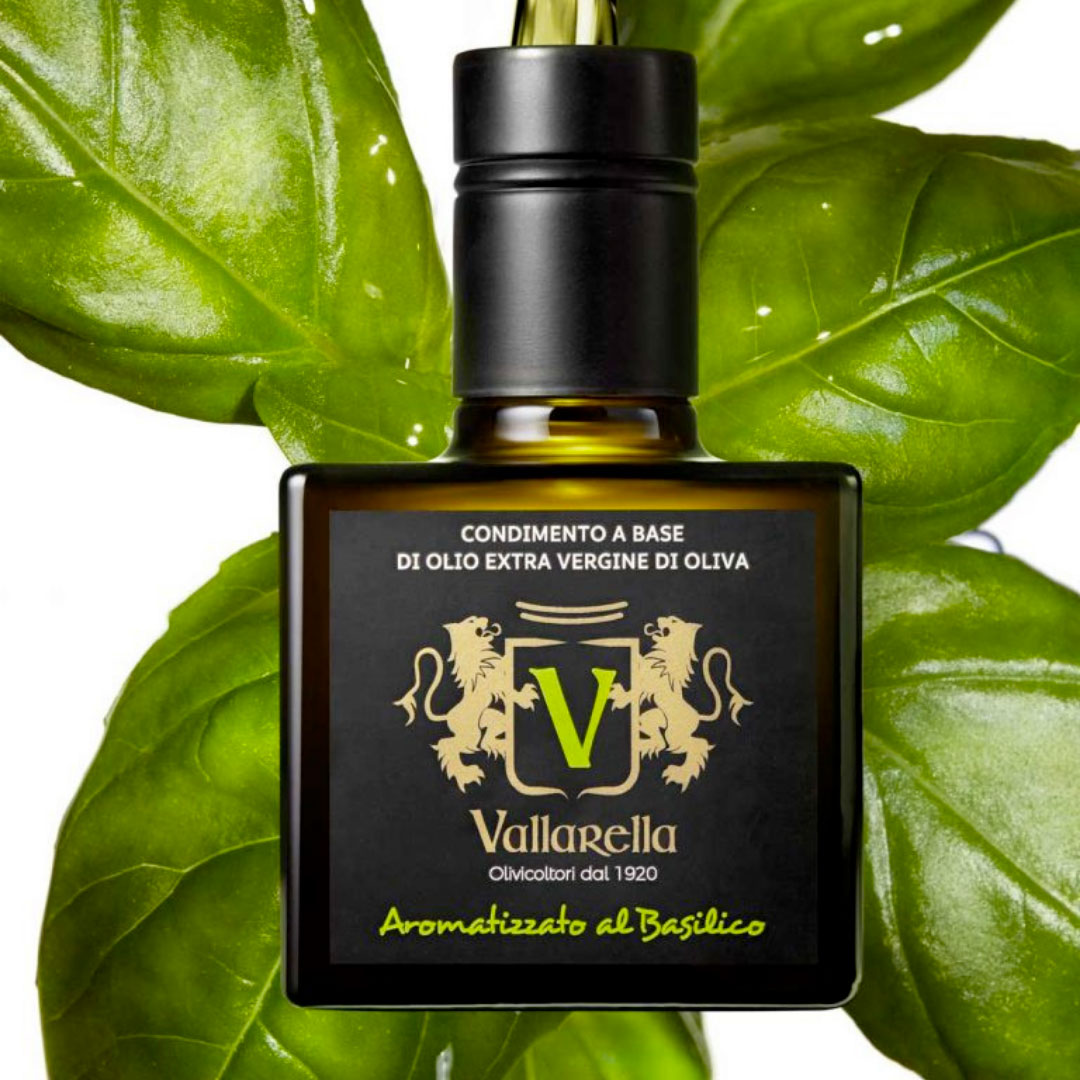Olio Vallarella Aromatizzato Al Basilico